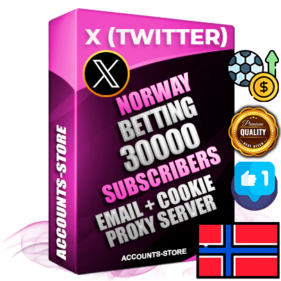 Professional Norwegian PREMIUM X (Twitter) accounts of manual registration and farming for the SPORTS BETTING niche with high trust history photos and tweets — fully themed and optimized for SPORTS BETTING advertising and promotion — 30000 niche-related live active followers 2009–2014 registration year Verified Email (Included) + Cookie JSON for secure import and login to the account + User Agent + High-quality filling (Photo Header Posts). Fully ready for targeted campaigns and ad launches from any country. Perfectly hold ads without bans. Ideal for any earning schemes affiliate promotions and marketing projects. Quality unlimited IPv4 proxy server included. Professional Norwegian PREMIUM X (Twitter) accounts of manual registration and farming for the SPORTS BETTING niche with high trust history photos and tweets — fully themed and optimized for SPORTS BETTING advertising and promotion — 30000 niche-related live active followers 2009–2014 registration year Verified Email (Included) + Cookie JSON for secure import and login to the account + User Agent + High-quality filling (Photo Header Posts). Fully ready for targeted campaigns and ad launches from any country. Perfectly hold ads without bans. Ideal for any earning schemes affiliate promotions and marketing projects. Quality unlimited IPv4 proxy server included.