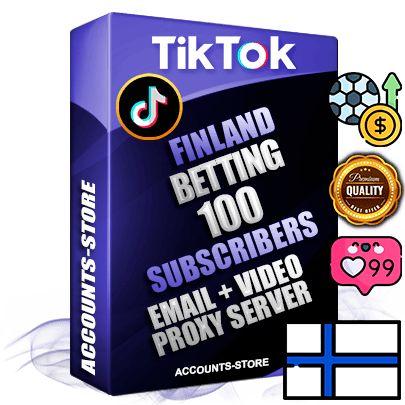 Professional Finnish PREMIUM TikTok accounts of manual registration and farming for the SPORTS BETTING niche with high trust history profile photos and videos — fully themed and optimized for SPORTS BETTING advertising and promotion — 100 niche-related live active subscribers 2018–2022 registration years Verified Email (included) + Cookie JSON for secure import and login to the account + User Agent + high-quality content filling (profile photo banner and videos). Fully ready for targeted campaigns and ad launches from any country. Perfectly holds ads without bans. Ideal for any earning schemes affiliate promotions and marketing projects. Quality unlimited IPv4 proxy server included. Professional Finnish PREMIUM TikTok accounts of manual registration and farming for the SPORTS BETTING niche with high trust history profile photos and videos — fully themed and optimized for SPORTS BETTING advertising and promotion — 100 niche-related live active subscribers 2018–2022 registration years Verified Email (included) + Cookie JSON for secure import and login to the account + User Agent + high-quality content filling (profile photo banner and videos). Fully ready for targeted campaigns and ad launches from any country. Perfectly holds ads without bans. Ideal for any earning schemes affiliate promotions and marketing projects. Quality unlimited IPv4 proxy server included.