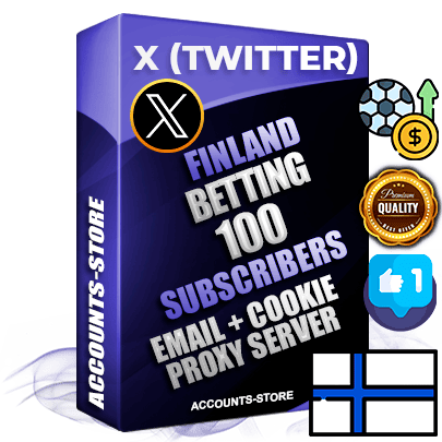 Professional Finnish PREMIUM X (Twitter) accounts of manual registration and farming for the SPORTS BETTING niche with high trust history photos and tweets — fully themed and optimized for SPORTS BETTING advertising and promotion — 100 niche-related live active followers 2009–2014 registration year Verified Email (Included) + Cookie JSON for secure import and login to the account + User Agent + High-quality filling (Photo Header Posts). Fully ready for targeted campaigns and ad launches from any country. Perfectly hold ads without bans. Ideal for any earning schemes affiliate promotions and marketing projects. Quality unlimited IPv4 proxy server included.