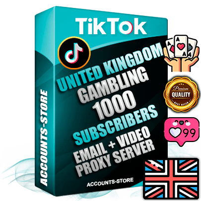 Professional English PREMIUM TikTok accounts of manual registration and farming for the GAMBLING niche with high trust history profile photos and videos — fully themed and optimized for GAMBLING advertising and promotion — 1000 niche-related live active subscribers 2018–2022 registration years Verified Email (included) + Cookie JSON for secure import and login to the account + User Agent + high-quality content filling (profile photo banner and videos). Fully ready for targeted campaigns and ad launches from any country. Perfectly holds ads without bans. Ideal for any earning schemes affiliate promotions and marketing projects. Quality unlimited IPv4 proxy server included. Professional English PREMIUM TikTok accounts of manual registration and farming for the GAMBLING niche with high trust history profile photos and videos — fully themed and optimized for GAMBLING advertising and promotion — 1000 niche-related live active subscribers 2018–2022 registration years Verified Email (included) + Cookie JSON for secure import and login to the account + User Agent + high-quality content filling (profile photo banner and videos). Fully ready for targeted campaigns and ad launches from any country. Perfectly holds ads without bans. Ideal for any earning schemes affiliate promotions and marketing projects. Quality unlimited IPv4 proxy server included.