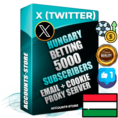 Professional Hungarian PREMIUM X (Twitter) accounts of manual registration and farming for the SPORTS BETTING niche with high trust history photos and tweets — fully themed and optimized for SPORTS BETTING advertising and promotion — 5000 niche-related live active followers 2009–2014 registration year Verified Email (Included) + Cookie JSON for secure import and login to the account + User Agent + High-quality filling (Photo Header Posts). Fully ready for targeted campaigns and ad launches from any country. Perfectly hold ads without bans. Ideal for any earning schemes affiliate promotions and marketing projects. Quality unlimited IPv4 proxy server included. Professional Hungarian PREMIUM X (Twitter) accounts of manual registration and farming for the SPORTS BETTING niche with high trust history photos and tweets — fully themed and optimized for SPORTS BETTING advertising and promotion — 5000 niche-related live active followers 2009–2014 registration year Verified Email (Included) + Cookie JSON for secure import and login to the account + User Agent + High-quality filling (Photo Header Posts). Fully ready for targeted campaigns and ad launches from any country. Perfectly hold ads without bans. Ideal for any earning schemes affiliate promotions and marketing projects. Quality unlimited IPv4 proxy server included.