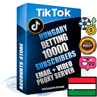 Professional Hungarian PREMIUM TikTok accounts of manual registration and farming for the SPORTS BETTING niche with high trust history profile photos and videos — fully themed and optimized for SPORTS BETTING advertising and promotion — 10000 niche-related live active subscribers 2018–2022 registration years Verified Email (included) + Cookie JSON for secure import and login to the account + User Agent + high-quality content filling (profile photo banner and videos). Fully ready for targeted campaigns and ad launches from any country. Perfectly holds ads without bans. Ideal for any earning schemes affiliate promotions and marketing projects. Quality unlimited IPv4 proxy server included.