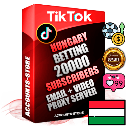 Professional Hungarian PREMIUM TikTok accounts of manual registration and farming for the SPORTS BETTING niche with high trust history profile photos and videos — fully themed and optimized for SPORTS BETTING advertising and promotion — 20000 niche-related live active subscribers 2018–2022 registration years Verified Email (included) + Cookie JSON for secure import and login to the account + User Agent + high-quality content filling (profile photo banner and videos). Fully ready for targeted campaigns and ad launches from any country. Perfectly holds ads without bans. Ideal for any earning schemes affiliate promotions and marketing projects. Quality unlimited IPv4 proxy server included. Professional Hungarian PREMIUM TikTok accounts of manual registration and farming for the SPORTS BETTING niche with high trust history profile photos and videos — fully themed and optimized for SPORTS BETTING advertising and promotion — 20000 niche-related live active subscribers 2018–2022 registration years Verified Email (included) + Cookie JSON for secure import and login to the account + User Agent + high-quality content filling (profile photo banner and videos). Fully ready for targeted campaigns and ad launches from any country. Perfectly holds ads without bans. Ideal for any earning schemes affiliate promotions and marketing projects. Quality unlimited IPv4 proxy server included.