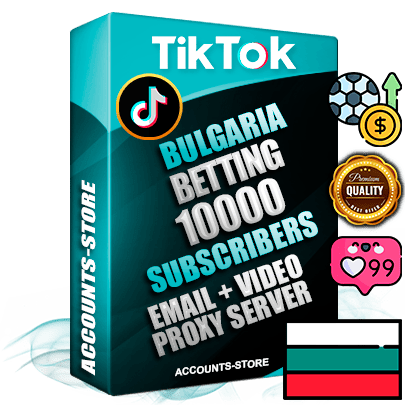 Professional Bulgarian PREMIUM TikTok accounts of manual registration and farming for the SPORTS BETTING niche with high trust history profile photos and videos — fully themed and optimized for SPORTS BETTING advertising and promotion — 10000 niche-related live active subscribers 2018–2022 registration years Verified Email (included) + Cookie JSON for secure import and login to the account + User Agent + high-quality content filling (profile photo banner and videos). Fully ready for targeted campaigns and ad launches from any country. Perfectly holds ads without bans. Ideal for any earning schemes affiliate promotions and marketing projects. Quality unlimited IPv4 proxy server included.