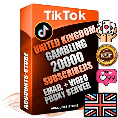 Professional English PREMIUM TikTok accounts of manual registration and farming for the GAMBLING niche with high trust history profile photos and videos — fully themed and optimized for GAMBLING advertising and promotion — 20000 niche-related live active subscribers 2018–2022 registration years Verified Email (included) + Cookie JSON for secure import and login to the account + User Agent + high-quality content filling (profile photo banner and videos). Fully ready for targeted campaigns and ad launches from any country. Perfectly holds ads without bans. Ideal for any earning schemes affiliate promotions and marketing projects. Quality unlimited IPv4 proxy server included. Professional English PREMIUM TikTok accounts of manual registration and farming for the GAMBLING niche with high trust history profile photos and videos — fully themed and optimized for GAMBLING advertising and promotion — 20000 niche-related live active subscribers 2018–2022 registration years Verified Email (included) + Cookie JSON for secure import and login to the account + User Agent + high-quality content filling (profile photo banner and videos). Fully ready for targeted campaigns and ad launches from any country. Perfectly holds ads without bans. Ideal for any earning schemes affiliate promotions and marketing projects. Quality unlimited IPv4 proxy server included.