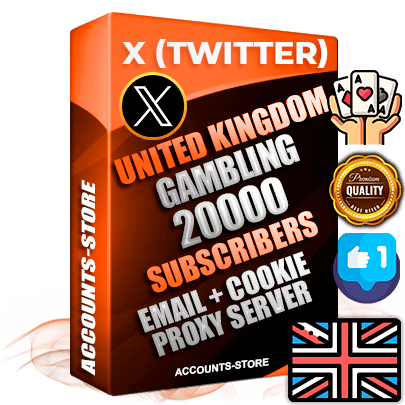 Professional English PREMIUM X (Twitter) accounts of manual registration and farming for the GAMBLING niche with high trust history photos and tweets — fully themed and optimized for GAMBLING advertising and promotion — 20000 niche-related live active followers 2009–2014 registration year Verified Email (Included) + Cookie JSON for secure import and login to the account + User Agent + High-quality filling (Photo Header Posts). Fully ready for targeted campaigns and ad launches from any country. Perfectly hold ads without bans. Ideal for any earning schemes affiliate promotions and marketing projects. Quality unlimited IPv4 proxy server included. Professional English PREMIUM X (Twitter) accounts of manual registration and farming for the GAMBLING niche with high trust history photos and tweets — fully themed and optimized for GAMBLING advertising and promotion — 20000 niche-related live active followers 2009–2014 registration year Verified Email (Included) + Cookie JSON for secure import and login to the account + User Agent + High-quality filling (Photo Header Posts). Fully ready for targeted campaigns and ad launches from any country. Perfectly hold ads without bans. Ideal for any earning schemes affiliate promotions and marketing projects. Quality unlimited IPv4 proxy server included.