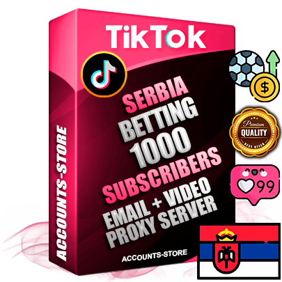 Professional Serbian PREMIUM TikTok accounts of manual registration and farming for the SPORTS BETTING niche with high trust history profile photos and videos — fully themed and optimized for SPORTS BETTING advertising and promotion — 1000 niche-related live active subscribers 2018–2022 registration years Verified Email (included) + Cookie JSON for secure import and login to the account + User Agent + high-quality content filling (profile photo banner and videos). Fully ready for targeted campaigns and ad launches from any country. Perfectly holds ads without bans. Ideal for any earning schemes affiliate promotions and marketing projects. Quality unlimited IPv4 proxy server included.