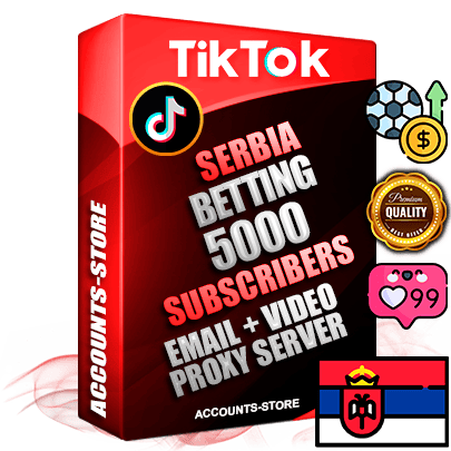 Professional Serbian PREMIUM TikTok accounts of manual registration and farming for the SPORTS BETTING niche with high trust history profile photos and videos — fully themed and optimized for SPORTS BETTING advertising and promotion — 5000 niche-related live active subscribers 2018–2022 registration years Verified Email (included) + Cookie JSON for secure import and login to the account + User Agent + high-quality content filling (profile photo banner and videos). Fully ready for targeted campaigns and ad launches from any country. Perfectly holds ads without bans. Ideal for any earning schemes affiliate promotions and marketing projects. Quality unlimited IPv4 proxy server included. Professional Serbian PREMIUM TikTok accounts of manual registration and farming for the SPORTS BETTING niche with high trust history profile photos and videos — fully themed and optimized for SPORTS BETTING advertising and promotion — 5000 niche-related live active subscribers 2018–2022 registration years Verified Email (included) + Cookie JSON for secure import and login to the account + User Agent + high-quality content filling (profile photo banner and videos). Fully ready for targeted campaigns and ad launches from any country. Perfectly holds ads without bans. Ideal for any earning schemes affiliate promotions and marketing projects. Quality unlimited IPv4 proxy server included.