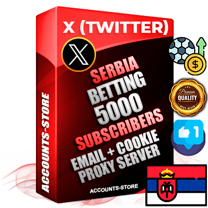 Professional Serbian PREMIUM X (Twitter) accounts of manual registration and farming for the SPORTS BETTING niche with high trust history photos and tweets — fully themed and optimized for SPORTS BETTING advertising and promotion — 5000 niche-related live active followers 2009–2014 registration year Verified Email (Included) + Cookie JSON for secure import and login to the account + User Agent + High-quality filling (Photo Header Posts). Fully ready for targeted campaigns and ad launches from any country. Perfectly hold ads without bans. Ideal for any earning schemes affiliate promotions and marketing projects. Quality unlimited IPv4 proxy server included. Professional Serbian PREMIUM X (Twitter) accounts of manual registration and farming for the SPORTS BETTING niche with high trust history photos and tweets — fully themed and optimized for SPORTS BETTING advertising and promotion — 5000 niche-related live active followers 2009–2014 registration year Verified Email (Included) + Cookie JSON for secure import and login to the account + User Agent + High-quality filling (Photo Header Posts). Fully ready for targeted campaigns and ad launches from any country. Perfectly hold ads without bans. Ideal for any earning schemes affiliate promotions and marketing projects. Quality unlimited IPv4 proxy server included.
