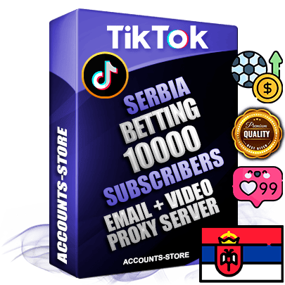 Professional Serbian PREMIUM TikTok accounts of manual registration and farming for the SPORTS BETTING niche with high trust history profile photos and videos — fully themed and optimized for SPORTS BETTING advertising and promotion — 10000 niche-related live active subscribers 2018–2022 registration years Verified Email (included) + Cookie JSON for secure import and login to the account + User Agent + high-quality content filling (profile photo banner and videos). Fully ready for targeted campaigns and ad launches from any country. Perfectly holds ads without bans. Ideal for any earning schemes affiliate promotions and marketing projects. Quality unlimited IPv4 proxy server included.