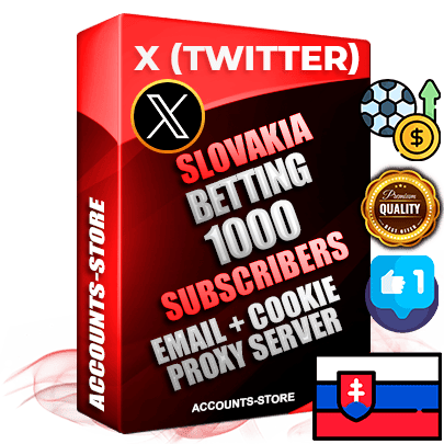 Professional Slovak PREMIUM X (Twitter) accounts of manual registration and farming for the SPORTS BETTING niche with high trust history photos and tweets — fully themed and optimized for SPORTS BETTING advertising and promotion — 1000 niche-related live active followers 2009–2014 registration year Verified Email (Included) + Cookie JSON for secure import and login to the account + User Agent + High-quality filling (Photo Header Posts). Fully ready for targeted campaigns and ad launches from any country. Perfectly hold ads without bans. Ideal for any earning schemes affiliate promotions and marketing projects. Quality unlimited IPv4 proxy server included.