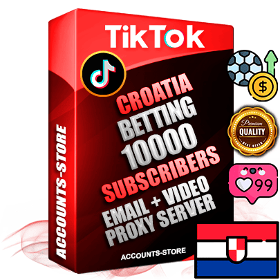 Professional Croatian PREMIUM TikTok accounts of manual registration and farming for the SPORTS BETTING niche with high trust history profile photos and videos — fully themed and optimized for SPORTS BETTING advertising and promotion — 10000 niche-related live active subscribers 2018–2022 registration years Verified Email (included) + Cookie JSON for secure import and login to the account + User Agent + high-quality content filling (profile photo banner and videos). Fully ready for targeted campaigns and ad launches from any country. Perfectly holds ads without bans. Ideal for any earning schemes affiliate promotions and marketing projects. Quality unlimited IPv4 proxy server included. Professional Croatian PREMIUM TikTok accounts of manual registration and farming for the SPORTS BETTING niche with high trust history profile photos and videos — fully themed and optimized for SPORTS BETTING advertising and promotion — 10000 niche-related live active subscribers 2018–2022 registration years Verified Email (included) + Cookie JSON for secure import and login to the account + User Agent + high-quality content filling (profile photo banner and videos). Fully ready for targeted campaigns and ad launches from any country. Perfectly holds ads without bans. Ideal for any earning schemes affiliate promotions and marketing projects. Quality unlimited IPv4 proxy server included.