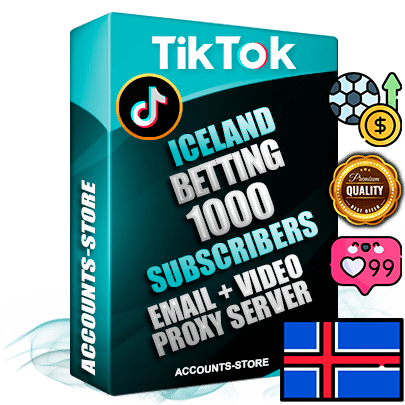 Professional Icelandic PREMIUM TikTok accounts of manual registration and farming for the SPORTS BETTING niche with high trust history profile photos and videos — fully themed and optimized for SPORTS BETTING advertising and promotion — 1000 niche-related live active subscribers 2018–2022 registration years Verified Email (included) + Cookie JSON for secure import and login to the account + User Agent + high-quality content filling (profile photo banner and videos). Fully ready for targeted campaigns and ad launches from any country. Perfectly holds ads without bans. Ideal for any earning schemes affiliate promotions and marketing projects. Quality unlimited IPv4 proxy server included.