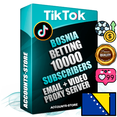 Professional Bosnian PREMIUM TikTok accounts of manual registration and farming for the SPORTS BETTING niche with high trust history profile photos and videos — fully themed and optimized for SPORTS BETTING advertising and promotion — 10000 niche-related live active subscribers 2018–2022 registration years Verified Email (included) + Cookie JSON for secure import and login to the account + User Agent + high-quality content filling (profile photo banner and videos). Fully ready for targeted campaigns and ad launches from any country. Perfectly holds ads without bans. Ideal for any earning schemes affiliate promotions and marketing projects. Quality unlimited IPv4 proxy server included.