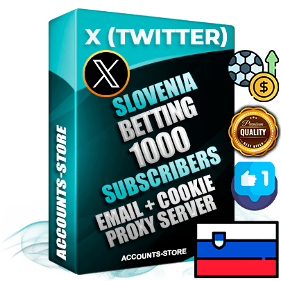 Professional Slovenian PREMIUM X (Twitter) accounts of manual registration and farming for the SPORTS BETTING niche with high trust history photos and tweets — fully themed and optimized for SPORTS BETTING advertising and promotion — 1000 niche-related live active followers 2009–2014 registration year Verified Email (Included) + Cookie JSON for secure import and login to the account + User Agent + High-quality filling (Photo Header Posts). Fully ready for targeted campaigns and ad launches from any country. Perfectly hold ads without bans. Ideal for any earning schemes affiliate promotions and marketing projects. Quality unlimited IPv4 proxy server included. Professional Slovenian PREMIUM X (Twitter) accounts of manual registration and farming for the SPORTS BETTING niche with high trust history photos and tweets — fully themed and optimized for SPORTS BETTING advertising and promotion — 1000 niche-related live active followers 2009–2014 registration year Verified Email (Included) + Cookie JSON for secure import and login to the account + User Agent + High-quality filling (Photo Header Posts). Fully ready for targeted campaigns and ad launches from any country. Perfectly hold ads without bans. Ideal for any earning schemes affiliate promotions and marketing projects. Quality unlimited IPv4 proxy server included.