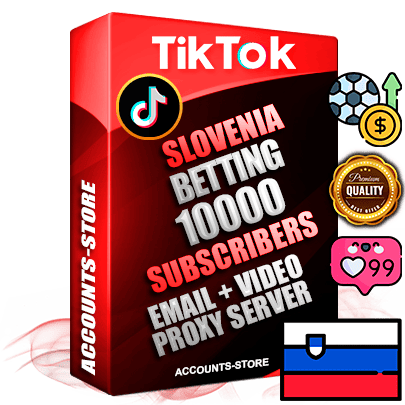 Professional Slovenian PREMIUM TikTok accounts of manual registration and farming for the SPORTS BETTING niche with high trust history profile photos and videos — fully themed and optimized for SPORTS BETTING advertising and promotion — 10000 niche-related live active subscribers 2018–2022 registration years Verified Email (included) + Cookie JSON for secure import and login to the account + User Agent + high-quality content filling (profile photo banner and videos). Fully ready for targeted campaigns and ad launches from any country. Perfectly holds ads without bans. Ideal for any earning schemes affiliate promotions and marketing projects. Quality unlimited IPv4 proxy server included.
