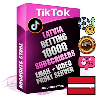 Professional Latvian PREMIUM TikTok accounts of manual registration and farming for the SPORTS BETTING niche with high trust history profile photos and videos — fully themed and optimized for SPORTS BETTING advertising and promotion — 10000 niche-related live active subscribers 2018–2022 registration years Verified Email (included) + Cookie JSON for secure import and login to the account + User Agent + high-quality content filling (profile photo banner and videos). Fully ready for targeted campaigns and ad launches from any country. Perfectly holds ads without bans. Ideal for any earning schemes affiliate promotions and marketing projects. Quality unlimited IPv4 proxy server included.
