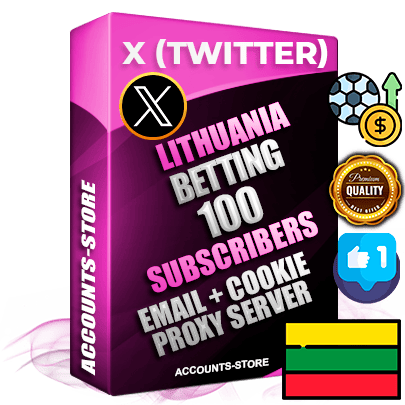 Professional Lithuanian PREMIUM X (Twitter) accounts of manual registration and farming for the SPORTS BETTING niche with high trust history photos and tweets — fully themed and optimized for SPORTS BETTING advertising and promotion — 100 niche-related live active followers 2009–2014 registration year Verified Email (Included) + Cookie JSON for secure import and login to the account + User Agent + High-quality filling (Photo Header Posts). Fully ready for targeted campaigns and ad launches from any country. Perfectly hold ads without bans. Ideal for any earning schemes affiliate promotions and marketing projects. Quality unlimited IPv4 proxy server included.