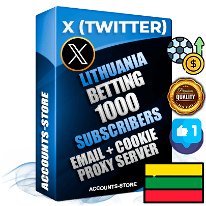 Professional Lithuanian PREMIUM X (Twitter) accounts of manual registration and farming for the SPORTS BETTING niche with high trust history photos and tweets — fully themed and optimized for SPORTS BETTING advertising and promotion — 1000 niche-related live active followers 2009–2014 registration year Verified Email (Included) + Cookie JSON for secure import and login to the account + User Agent + High-quality filling (Photo Header Posts). Fully ready for targeted campaigns and ad launches from any country. Perfectly hold ads without bans. Ideal for any earning schemes affiliate promotions and marketing projects. Quality unlimited IPv4 proxy server included. Professional Lithuanian PREMIUM X (Twitter) accounts of manual registration and farming for the SPORTS BETTING niche with high trust history photos and tweets — fully themed and optimized for SPORTS BETTING advertising and promotion — 1000 niche-related live active followers 2009–2014 registration year Verified Email (Included) + Cookie JSON for secure import and login to the account + User Agent + High-quality filling (Photo Header Posts). Fully ready for targeted campaigns and ad launches from any country. Perfectly hold ads without bans. Ideal for any earning schemes affiliate promotions and marketing projects. Quality unlimited IPv4 proxy server included.