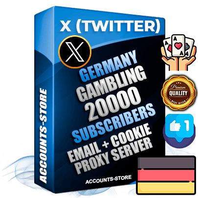 Professional German PREMIUM X (Twitter) accounts of manual registration and farming for the GAMBLING niche with high trust history photos and tweets — fully themed and optimized for GAMBLING advertising and promotion — 20000 niche-related live active followers 2009–2014 registration year Verified Email (Included) + Cookie JSON for secure import and login to the account + User Agent + High-quality filling (Photo Header Posts). Fully ready for targeted campaigns and ad launches from any country. Perfectly hold ads without bans. Ideal for any earning schemes affiliate promotions and marketing projects. Quality unlimited IPv4 proxy server included.