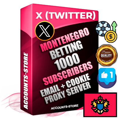 Professional Montenegrin PREMIUM X (Twitter) accounts of manual registration and farming for the SPORTS BETTING niche with high trust history photos and tweets — fully themed and optimized for SPORTS BETTING advertising and promotion — 1000 niche-related live active followers 2009–2014 registration year Verified Email (Included) + Cookie JSON for secure import and login to the account + User Agent + High-quality filling (Photo Header Posts). Fully ready for targeted campaigns and ad launches from any country. Perfectly hold ads without bans. Ideal for any earning schemes affiliate promotions and marketing projects. Quality unlimited IPv4 proxy server included. Professional Montenegrin PREMIUM X (Twitter) accounts of manual registration and farming for the SPORTS BETTING niche with high trust history photos and tweets — fully themed and optimized for SPORTS BETTING advertising and promotion — 1000 niche-related live active followers 2009–2014 registration year Verified Email (Included) + Cookie JSON for secure import and login to the account + User Agent + High-quality filling (Photo Header Posts). Fully ready for targeted campaigns and ad launches from any country. Perfectly hold ads without bans. Ideal for any earning schemes affiliate promotions and marketing projects. Quality unlimited IPv4 proxy server included.