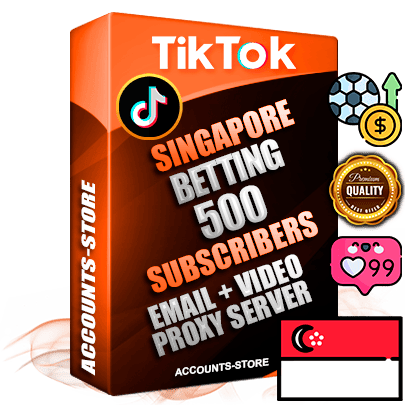 Professional Singapore PREMIUM TikTok accounts of manual registration and farming for the SPORTS BETTING niche with high trust history profile photos and videos — fully themed and optimized for SPORTS BETTING advertising and promotion — 500 niche-related live active subscribers 2018–2022 registration years Verified Email (included) + Cookie JSON for secure import and login to the account + User Agent + high-quality content filling (profile photo banner and videos). Fully ready for targeted campaigns and ad launches from any country. Perfectly holds ads without bans. Ideal for any earning schemes affiliate promotions and marketing projects. Quality unlimited IPv4 proxy server included. Professional Singapore PREMIUM TikTok accounts of manual registration and farming for the SPORTS BETTING niche with high trust history profile photos and videos — fully themed and optimized for SPORTS BETTING advertising and promotion — 500 niche-related live active subscribers 2018–2022 registration years Verified Email (included) + Cookie JSON for secure import and login to the account + User Agent + high-quality content filling (profile photo banner and videos). Fully ready for targeted campaigns and ad launches from any country. Perfectly holds ads without bans. Ideal for any earning schemes affiliate promotions and marketing projects. Quality unlimited IPv4 proxy server included.