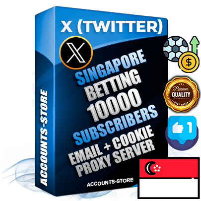 Professional Singapore PREMIUM X (Twitter) accounts of manual registration and farming for the SPORTS BETTING niche with high trust history photos and tweets — fully themed and optimized for SPORTS BETTING advertising and promotion — 10000 niche-related live active followers 2009–2014 registration year Verified Email (Included) + Cookie JSON for secure import and login to the account + User Agent + High-quality filling (Photo Header Posts). Fully ready for targeted campaigns and ad launches from any country. Perfectly hold ads without bans. Ideal for any earning schemes affiliate promotions and marketing projects. Quality unlimited IPv4 proxy server included. Professional Singapore PREMIUM X (Twitter) accounts of manual registration and farming for the SPORTS BETTING niche with high trust history photos and tweets — fully themed and optimized for SPORTS BETTING advertising and promotion — 10000 niche-related live active followers 2009–2014 registration year Verified Email (Included) + Cookie JSON for secure import and login to the account + User Agent + High-quality filling (Photo Header Posts). Fully ready for targeted campaigns and ad launches from any country. Perfectly hold ads without bans. Ideal for any earning schemes affiliate promotions and marketing projects. Quality unlimited IPv4 proxy server included.
