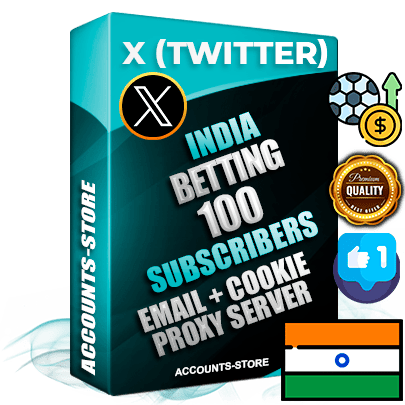 Professional Indian PREMIUM X (Twitter) accounts of manual registration and farming for the SPORTS BETTING niche with high trust history photos and tweets — fully themed and optimized for SPORTS BETTING advertising and promotion — 100 niche-related live active followers 2009–2014 registration year Verified Email (Included) + Cookie JSON for secure import and login to the account + User Agent + High-quality filling (Photo Header Posts). Fully ready for targeted campaigns and ad launches from any country. Perfectly hold ads without bans. Ideal for any earning schemes affiliate promotions and marketing projects. Quality unlimited IPv4 proxy server included.