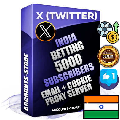 Professional Indian PREMIUM X (Twitter) accounts of manual registration and farming for the SPORTS BETTING niche with high trust history photos and tweets — fully themed and optimized for SPORTS BETTING advertising and promotion — 5000 niche-related live active followers 2009–2014 registration year Verified Email (Included) + Cookie JSON for secure import and login to the account + User Agent + High-quality filling (Photo Header Posts). Fully ready for targeted campaigns and ad launches from any country. Perfectly hold ads without bans. Ideal for any earning schemes affiliate promotions and marketing projects. Quality unlimited IPv4 proxy server included.