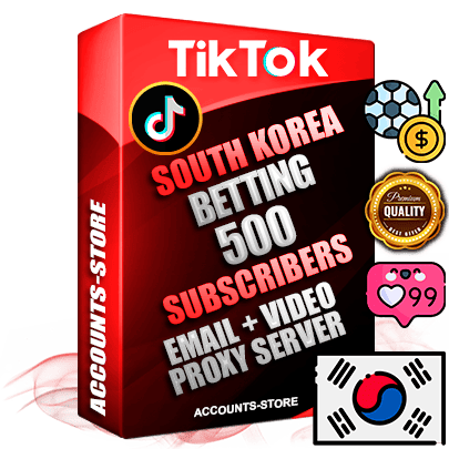 Professional Korean PREMIUM TikTok accounts of manual registration and farming for the SPORTS BETTING niche with high trust history profile photos and videos — fully themed and optimized for SPORTS BETTING advertising and promotion — 500 niche-related live active subscribers 2018–2022 registration years Verified Email (included) + Cookie JSON for secure import and login to the account + User Agent + high-quality content filling (profile photo banner and videos). Fully ready for targeted campaigns and ad launches from any country. Perfectly holds ads without bans. Ideal for any earning schemes affiliate promotions and marketing projects. Quality unlimited IPv4 proxy server included.