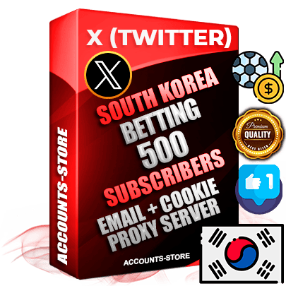 Professional Korean PREMIUM X (Twitter) accounts of manual registration and farming for the SPORTS BETTING niche with high trust history photos and tweets — fully themed and optimized for SPORTS BETTING advertising and promotion — 500 niche-related live active followers 2009–2014 registration year Verified Email (Included) + Cookie JSON for secure import and login to the account + User Agent + High-quality filling (Photo Header Posts). Fully ready for targeted campaigns and ad launches from any country. Perfectly hold ads without bans. Ideal for any earning schemes affiliate promotions and marketing projects. Quality unlimited IPv4 proxy server included. Professional Korean PREMIUM X (Twitter) accounts of manual registration and farming for the SPORTS BETTING niche with high trust history photos and tweets — fully themed and optimized for SPORTS BETTING advertising and promotion — 500 niche-related live active followers 2009–2014 registration year Verified Email (Included) + Cookie JSON for secure import and login to the account + User Agent + High-quality filling (Photo Header Posts). Fully ready for targeted campaigns and ad launches from any country. Perfectly hold ads without bans. Ideal for any earning schemes affiliate promotions and marketing projects. Quality unlimited IPv4 proxy server included.