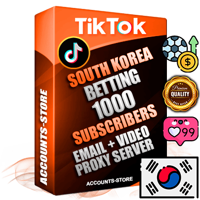 Professional Korean PREMIUM TikTok accounts of manual registration and farming for the SPORTS BETTING niche with high trust history profile photos and videos — fully themed and optimized for SPORTS BETTING advertising and promotion — 1000 niche-related live active subscribers 2018–2022 registration years Verified Email (included) + Cookie JSON for secure import and login to the account + User Agent + high-quality content filling (profile photo banner and videos). Fully ready for targeted campaigns and ad launches from any country. Perfectly holds ads without bans. Ideal for any earning schemes affiliate promotions and marketing projects. Quality unlimited IPv4 proxy server included. Professional Korean PREMIUM TikTok accounts of manual registration and farming for the SPORTS BETTING niche with high trust history profile photos and videos — fully themed and optimized for SPORTS BETTING advertising and promotion — 1000 niche-related live active subscribers 2018–2022 registration years Verified Email (included) + Cookie JSON for secure import and login to the account + User Agent + high-quality content filling (profile photo banner and videos). Fully ready for targeted campaigns and ad launches from any country. Perfectly holds ads without bans. Ideal for any earning schemes affiliate promotions and marketing projects. Quality unlimited IPv4 proxy server included.