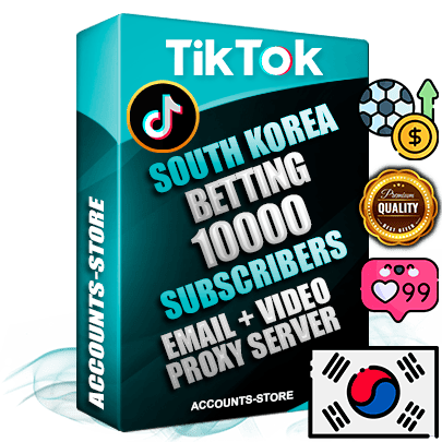 Professional Korean PREMIUM TikTok accounts of manual registration and farming for the SPORTS BETTING niche with high trust history profile photos and videos — fully themed and optimized for SPORTS BETTING advertising and promotion — 10000 niche-related live active subscribers 2018–2022 registration years Verified Email (included) + Cookie JSON for secure import and login to the account + User Agent + high-quality content filling (profile photo banner and videos). Fully ready for targeted campaigns and ad launches from any country. Perfectly holds ads without bans. Ideal for any earning schemes affiliate promotions and marketing projects. Quality unlimited IPv4 proxy server included.