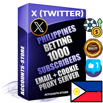 Professional Filipino PREMIUM X (Twitter) accounts of manual registration and farming for the SPORTS BETTING niche with high trust history photos and tweets — fully themed and optimized for SPORTS BETTING advertising and promotion — 1000 niche-related live active followers 2009–2014 registration year Verified Email (Included) + Cookie JSON for secure import and login to the account + User Agent + High-quality filling (Photo Header Posts). Fully ready for targeted campaigns and ad launches from any country. Perfectly hold ads without bans. Ideal for any earning schemes affiliate promotions and marketing projects. Quality unlimited IPv4 proxy server included.