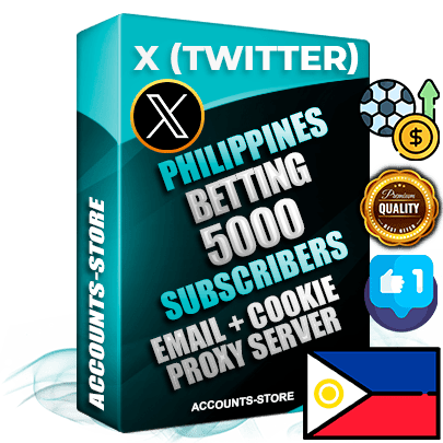 Professional Filipino PREMIUM X (Twitter) accounts of manual registration and farming for the SPORTS BETTING niche with high trust history photos and tweets — fully themed and optimized for SPORTS BETTING advertising and promotion — 5000 niche-related live active followers 2009–2014 registration year Verified Email (Included) + Cookie JSON for secure import and login to the account + User Agent + High-quality filling (Photo Header Posts). Fully ready for targeted campaigns and ad launches from any country. Perfectly hold ads without bans. Ideal for any earning schemes affiliate promotions and marketing projects. Quality unlimited IPv4 proxy server included.
