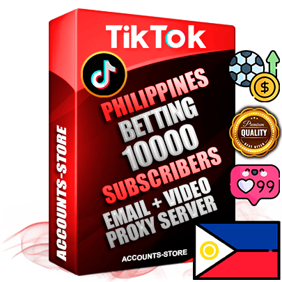 Professional Filipino PREMIUM TikTok accounts of manual registration and farming for the SPORTS BETTING niche with high trust history profile photos and videos — fully themed and optimized for SPORTS BETTING advertising and promotion — 10000 niche-related live active subscribers 2018–2022 registration years Verified Email (included) + Cookie JSON for secure import and login to the account + User Agent + high-quality content filling (profile photo banner and videos). Fully ready for targeted campaigns and ad launches from any country. Perfectly holds ads without bans. Ideal for any earning schemes affiliate promotions and marketing projects. Quality unlimited IPv4 proxy server included.