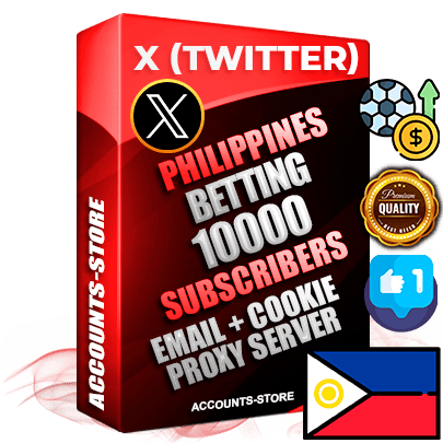 Professional Filipino PREMIUM X (Twitter) accounts of manual registration and farming for the SPORTS BETTING niche with high trust history photos and tweets — fully themed and optimized for SPORTS BETTING advertising and promotion — 10000 niche-related live active followers 2009–2014 registration year Verified Email (Included) + Cookie JSON for secure import and login to the account + User Agent + High-quality filling (Photo Header Posts). Fully ready for targeted campaigns and ad launches from any country. Perfectly hold ads without bans. Ideal for any earning schemes affiliate promotions and marketing projects. Quality unlimited IPv4 proxy server included.