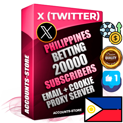 Professional Filipino PREMIUM X (Twitter) accounts of manual registration and farming for the SPORTS BETTING niche with high trust history photos and tweets — fully themed and optimized for SPORTS BETTING advertising and promotion — 20000 niche-related live active followers 2009–2014 registration year Verified Email (Included) + Cookie JSON for secure import and login to the account + User Agent + High-quality filling (Photo Header Posts). Fully ready for targeted campaigns and ad launches from any country. Perfectly hold ads without bans. Ideal for any earning schemes affiliate promotions and marketing projects. Quality unlimited IPv4 proxy server included.