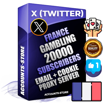 Professional French PREMIUM X (Twitter) accounts of manual registration and farming for the GAMBLING niche with high trust history photos and tweets — fully themed and optimized for GAMBLING advertising and promotion — 20000 niche-related live active followers 2009–2014 registration year Verified Email (Included) + Cookie JSON for secure import and login to the account + User Agent + High-quality filling (Photo Header Posts). Fully ready for targeted campaigns and ad launches from any country. Perfectly hold ads without bans. Ideal for any earning schemes affiliate promotions and marketing projects. Quality unlimited IPv4 proxy server included.