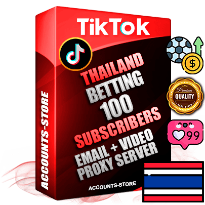 Professional Thai PREMIUM TikTok accounts of manual registration and farming for the SPORTS BETTING niche with high trust history profile photos and videos — fully themed and optimized for SPORTS BETTING advertising and promotion — 100 niche-related live active subscribers 2018–2022 registration years Verified Email (included) + Cookie JSON for secure import and login to the account + User Agent + high-quality content filling (profile photo banner and videos). Fully ready for targeted campaigns and ad launches from any country. Perfectly holds ads without bans. Ideal for any earning schemes affiliate promotions and marketing projects. Quality unlimited IPv4 proxy server included.