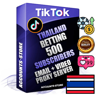 Professional Thai PREMIUM TikTok accounts of manual registration and farming for the SPORTS BETTING niche with high trust history profile photos and videos — fully themed and optimized for SPORTS BETTING advertising and promotion — 500 niche-related live active subscribers 2018–2022 registration years Verified Email (included) + Cookie JSON for secure import and login to the account + User Agent + high-quality content filling (profile photo banner and videos). Fully ready for targeted campaigns and ad launches from any country. Perfectly holds ads without bans. Ideal for any earning schemes affiliate promotions and marketing projects. Quality unlimited IPv4 proxy server included.