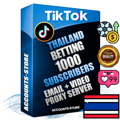 Professional Thai PREMIUM TikTok accounts of manual registration and farming for the SPORTS BETTING niche with high trust history profile photos and videos — fully themed and optimized for SPORTS BETTING advertising and promotion — 1000 niche-related live active subscribers 2018–2022 registration years Verified Email (included) + Cookie JSON for secure import and login to the account + User Agent + high-quality content filling (profile photo banner and videos). Fully ready for targeted campaigns and ad launches from any country. Perfectly holds ads without bans. Ideal for any earning schemes affiliate promotions and marketing projects. Quality unlimited IPv4 proxy server included. Professional Thai PREMIUM TikTok accounts of manual registration and farming for the SPORTS BETTING niche with high trust history profile photos and videos — fully themed and optimized for SPORTS BETTING advertising and promotion — 1000 niche-related live active subscribers 2018–2022 registration years Verified Email (included) + Cookie JSON for secure import and login to the account + User Agent + high-quality content filling (profile photo banner and videos). Fully ready for targeted campaigns and ad launches from any country. Perfectly holds ads without bans. Ideal for any earning schemes affiliate promotions and marketing projects. Quality unlimited IPv4 proxy server included.