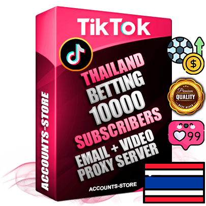 Professional Thai PREMIUM TikTok accounts of manual registration and farming for the SPORTS BETTING niche with high trust history profile photos and videos — fully themed and optimized for SPORTS BETTING advertising and promotion — 10000 niche-related live active subscribers 2018–2022 registration years Verified Email (included) + Cookie JSON for secure import and login to the account + User Agent + high-quality content filling (profile photo banner and videos). Fully ready for targeted campaigns and ad launches from any country. Perfectly holds ads without bans. Ideal for any earning schemes affiliate promotions and marketing projects. Quality unlimited IPv4 proxy server included.