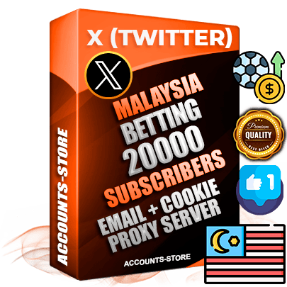 Professional Malaysian PREMIUM X (Twitter) accounts of manual registration and farming for the SPORTS BETTING niche with high trust history photos and tweets — fully themed and optimized for SPORTS BETTING advertising and promotion — 20000 niche-related live active followers 2009–2014 registration year Verified Email (Included) + Cookie JSON for secure import and login to the account + User Agent + High-quality filling (Photo Header Posts). Fully ready for targeted campaigns and ad launches from any country. Perfectly hold ads without bans. Ideal for any earning schemes affiliate promotions and marketing projects. Quality unlimited IPv4 proxy server included. Professional Malaysian PREMIUM X (Twitter) accounts of manual registration and farming for the SPORTS BETTING niche with high trust history photos and tweets — fully themed and optimized for SPORTS BETTING advertising and promotion — 20000 niche-related live active followers 2009–2014 registration year Verified Email (Included) + Cookie JSON for secure import and login to the account + User Agent + High-quality filling (Photo Header Posts). Fully ready for targeted campaigns and ad launches from any country. Perfectly hold ads without bans. Ideal for any earning schemes affiliate promotions and marketing projects. Quality unlimited IPv4 proxy server included.