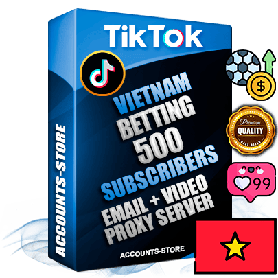 Professional Vietnamese PREMIUM TikTok accounts of manual registration and farming for the SPORTS BETTING niche with high trust history profile photos and videos — fully themed and optimized for SPORTS BETTING advertising and promotion — 500 niche-related live active subscribers 2018–2022 registration years Verified Email (included) + Cookie JSON for secure import and login to the account + User Agent + high-quality content filling (profile photo banner and videos). Fully ready for targeted campaigns and ad launches from any country. Perfectly holds ads without bans. Ideal for any earning schemes affiliate promotions and marketing projects. Quality unlimited IPv4 proxy server included.