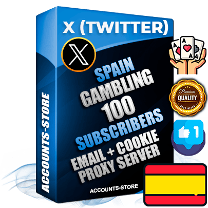 Professional Spanish PREMIUM X (Twitter) accounts of manual registration and farming for the GAMBLING niche with high trust history photos and tweets — fully themed and optimized for GAMBLING advertising and promotion — 100 niche-related live active followers 2009–2014 registration year Verified Email (Included) + Cookie JSON for secure import and login to the account + User Agent + High-quality filling (Photo Header Posts). Fully ready for targeted campaigns and ad launches from any country. Perfectly hold ads without bans. Ideal for any earning schemes affiliate promotions and marketing projects. Quality unlimited IPv4 proxy server included.