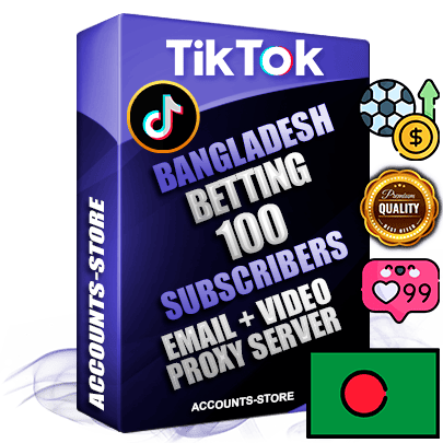 Professional Bangladeshi PREMIUM TikTok accounts of manual registration and farming for the SPORTS BETTING niche with high trust history profile photos and videos — fully themed and optimized for SPORTS BETTING advertising and promotion — 100 niche-related live active subscribers 2018–2022 registration years Verified Email (included) + Cookie JSON for secure import and login to the account + User Agent + high-quality content filling (profile photo banner and videos). Fully ready for targeted campaigns and ad launches from any country. Perfectly holds ads without bans. Ideal for any earning schemes affiliate promotions and marketing projects. Quality unlimited IPv4 proxy server included.