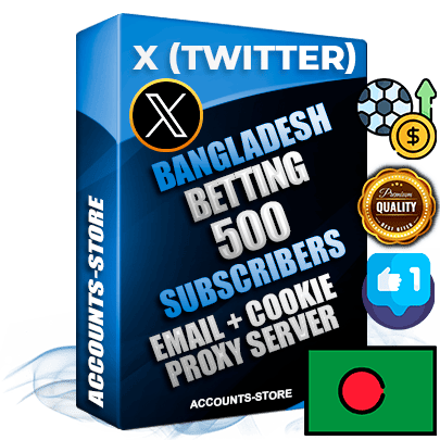 Professional Bangladeshi PREMIUM X (Twitter) accounts of manual registration and farming for the SPORTS BETTING niche with high trust history photos and tweets — fully themed and optimized for SPORTS BETTING advertising and promotion — 500 niche-related live active followers 2009–2014 registration year Verified Email (Included) + Cookie JSON for secure import and login to the account + User Agent + High-quality filling (Photo Header Posts). Fully ready for targeted campaigns and ad launches from any country. Perfectly hold ads without bans. Ideal for any earning schemes affiliate promotions and marketing projects. Quality unlimited IPv4 proxy server included. Professional Bangladeshi PREMIUM X (Twitter) accounts of manual registration and farming for the SPORTS BETTING niche with high trust history photos and tweets — fully themed and optimized for SPORTS BETTING advertising and promotion — 500 niche-related live active followers 2009–2014 registration year Verified Email (Included) + Cookie JSON for secure import and login to the account + User Agent + High-quality filling (Photo Header Posts). Fully ready for targeted campaigns and ad launches from any country. Perfectly hold ads without bans. Ideal for any earning schemes affiliate promotions and marketing projects. Quality unlimited IPv4 proxy server included.