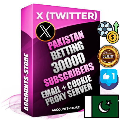 Professional Pakistani PREMIUM X (Twitter) accounts of manual registration and farming for the SPORTS BETTING niche with high trust history photos and tweets — fully themed and optimized for SPORTS BETTING advertising and promotion — 30000 niche-related live active followers 2009–2014 registration year Verified Email (Included) + Cookie JSON for secure import and login to the account + User Agent + High-quality filling (Photo Header Posts). Fully ready for targeted campaigns and ad launches from any country. Perfectly hold ads without bans. Ideal for any earning schemes affiliate promotions and marketing projects. Quality unlimited IPv4 proxy server included. Professional Pakistani PREMIUM X (Twitter) accounts of manual registration and farming for the SPORTS BETTING niche with high trust history photos and tweets — fully themed and optimized for SPORTS BETTING advertising and promotion — 30000 niche-related live active followers 2009–2014 registration year Verified Email (Included) + Cookie JSON for secure import and login to the account + User Agent + High-quality filling (Photo Header Posts). Fully ready for targeted campaigns and ad launches from any country. Perfectly hold ads without bans. Ideal for any earning schemes affiliate promotions and marketing projects. Quality unlimited IPv4 proxy server included.