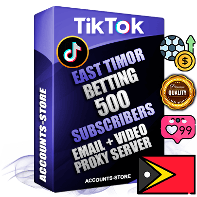 Professional Timorese PREMIUM TikTok accounts of manual registration and farming for the SPORTS BETTING niche with high trust history profile photos and videos — fully themed and optimized for SPORTS BETTING advertising and promotion — 500 niche-related live active subscribers 2018–2022 registration years Verified Email (included) + Cookie JSON for secure import and login to the account + User Agent + high-quality content filling (profile photo banner and videos). Fully ready for targeted campaigns and ad launches from any country. Perfectly holds ads without bans. Ideal for any earning schemes affiliate promotions and marketing projects. Quality unlimited IPv4 proxy server included. Professional Timorese PREMIUM TikTok accounts of manual registration and farming for the SPORTS BETTING niche with high trust history profile photos and videos — fully themed and optimized for SPORTS BETTING advertising and promotion — 500 niche-related live active subscribers 2018–2022 registration years Verified Email (included) + Cookie JSON for secure import and login to the account + User Agent + high-quality content filling (profile photo banner and videos). Fully ready for targeted campaigns and ad launches from any country. Perfectly holds ads without bans. Ideal for any earning schemes affiliate promotions and marketing projects. Quality unlimited IPv4 proxy server included.